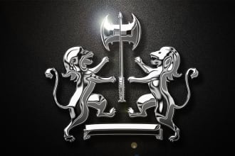 turn any logo into 3d metallic chrome shine