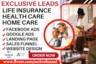 design life insurance landing page aca medicare health care home care website