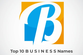 create 10 brand names for business, company or services with com domain