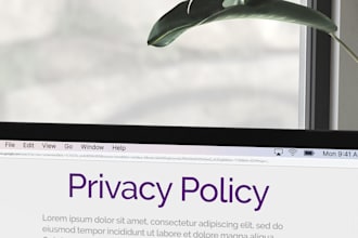 draft website or app terms and conditions and privacy policy