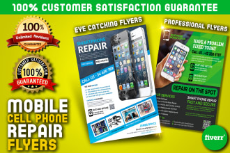 do smartphone repair flyer, mobile phone repair flyer