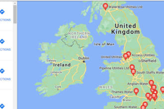 scrape data from  google map