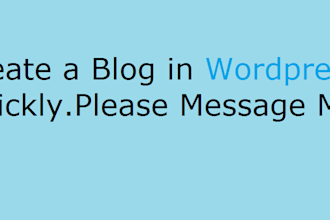 create your blog in wordpress