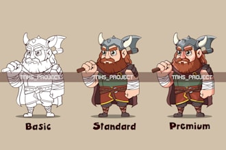 create a custom mascot and cartoon character