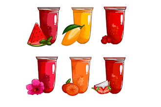 create food, drink drawing for your food truck menu design