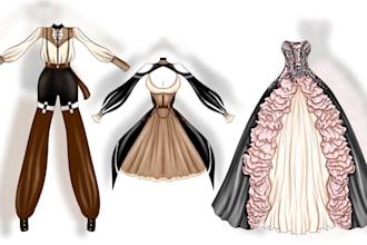 draw your anime character costume