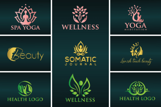 do best natural spa yoga wellness health medical beauty logo