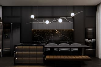 design and render apartment by sketchup