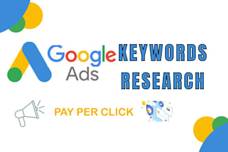 do PPC keywords research for google ads and bing ads