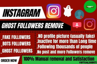 clean your instagram from fake, ghost and bot followers