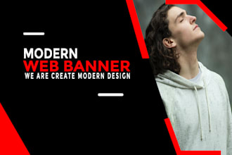 design modern web banner