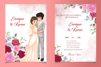 design amazing  wedding invitation cards in photoshop