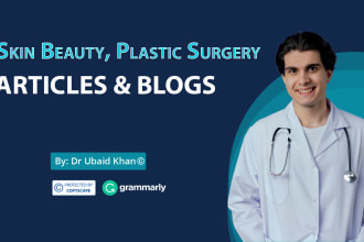write skin care, beauty, plastic surgery articles and blogs