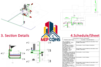 do mechanical, hvac, electrical, plumbing 2d, 3d revit designing