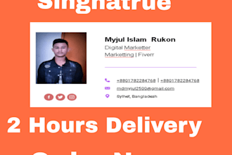 make a clickable HTML email signature for outlook, gmail , etc