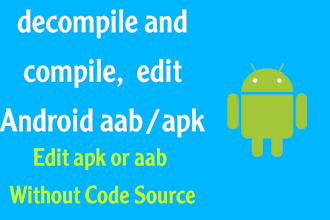 decompile compile and edit aab apk without code source