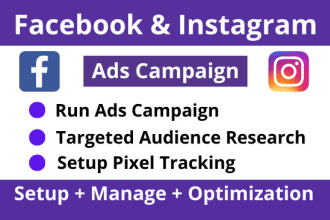 do facebook marketing, fb ads campaign, fb advertising and instagram ads