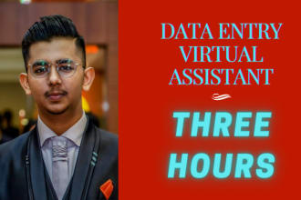 be VA for wordpress data entry and web scraper for 2 hours