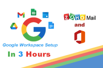setup and troubleshoot g suite, google workspace,  zoho mail