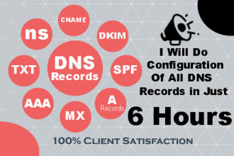 setup, fix or configure spf, dns, txt, dkim or other records