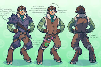 design characters and their outfits