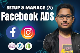 setup facebook and instagram ads campaign, meta marketing, shopify ads, sales