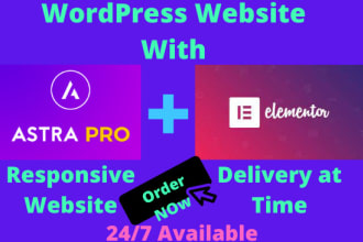 customize flatsome woocommerce website, astra pro, elementor pro, business site