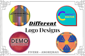 colour and different logo design
