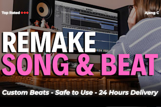 remake song or beat to avoid copyright with fast delivery