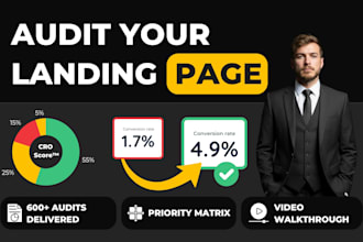 audit your landing page cro to boost conversion rates