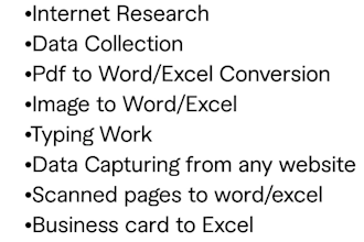 do data entry,copy paste,typing,