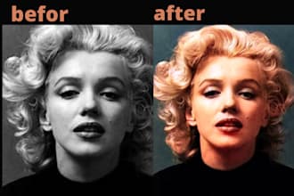 colorize black and white photo