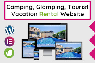 design camping, glamping, tourism, accommodation, vacation rental website