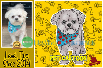 draw your pet into an awesome cartoon