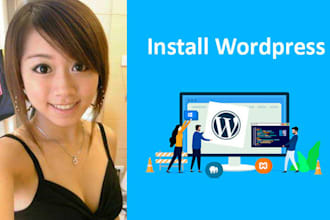 install wordpress, setup theme quickly