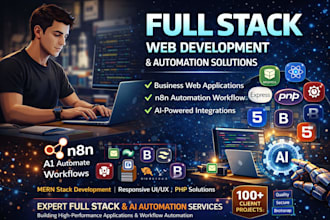 build full stack web app with mern or PHP
