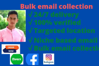 collect a niche targeted email list bulk email collection