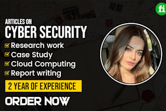 write well researched articles on cyber security