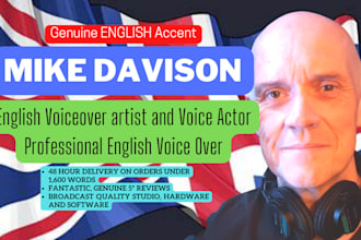 record a professional english british male voice over