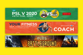 design an outstanding channel art youtube banner