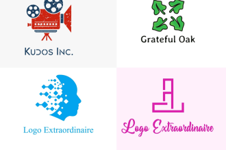 do 5 classic logo design concepts for you to choose from