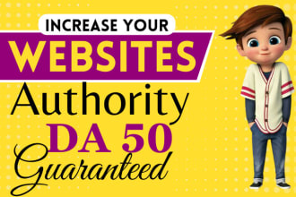 increase moz da domain authority 50 plus