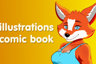 create illustrations and a comic book