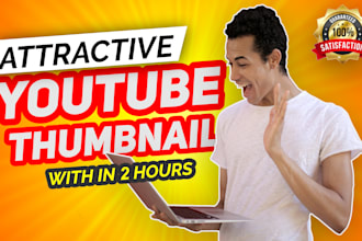 design attractive eye catchy youtube thumbnail