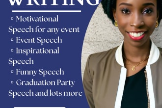 write compelling speech for your event