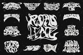 design amazing of stoner doom, psychedelic for your band