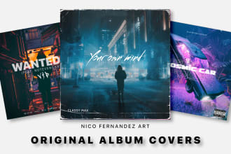 design a music or mixtape cover art for your single or album