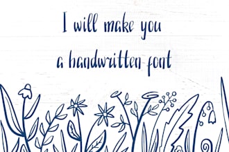make you a font from your letters