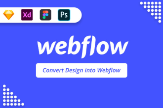 convert your figma UI web design into webflow website
