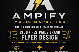 design a flyer for your club event, festival and or business